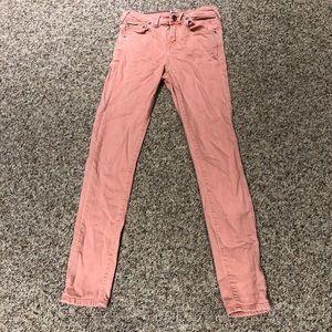 Size 24 salmon jeans
